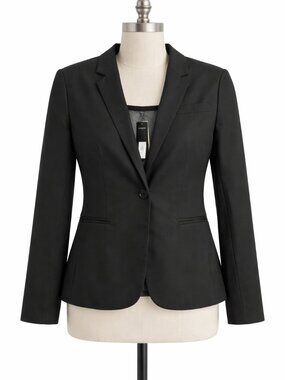 Banana Republic Factory Blazer Black Women's Petite 6P NWT